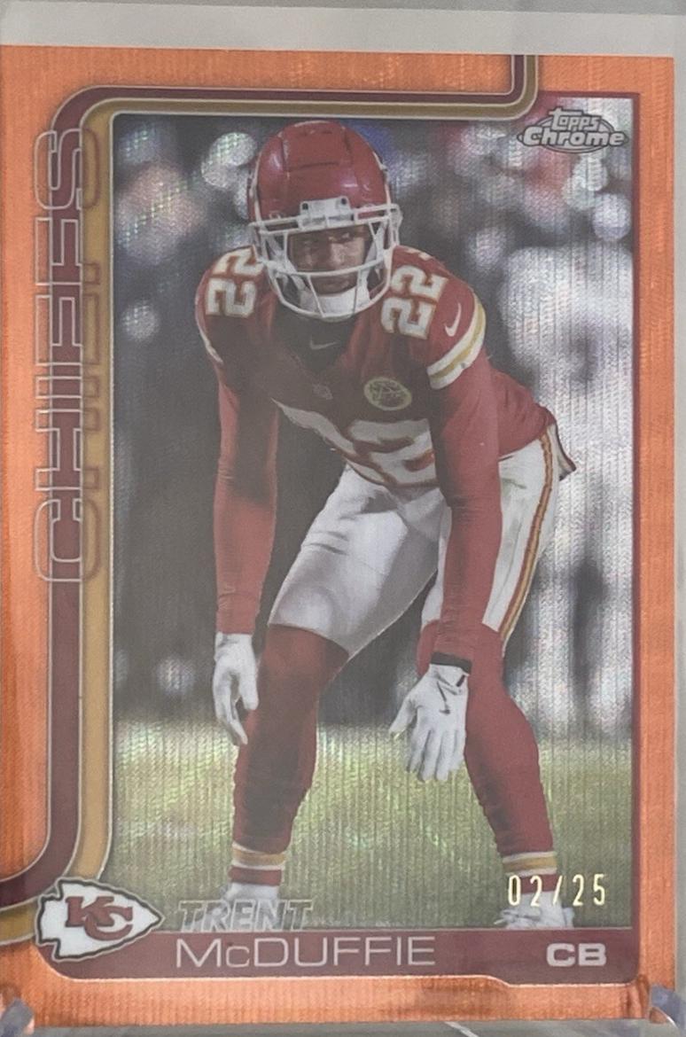 Trent McDuffie [Orange Wave Refractor] #154