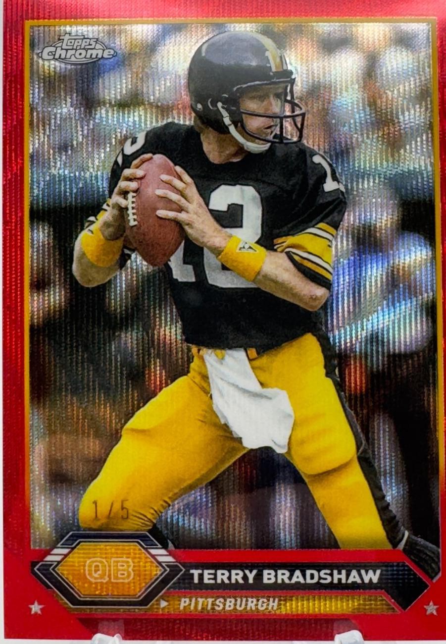 Terry Bradshaw [Red Wave Refractor] #33