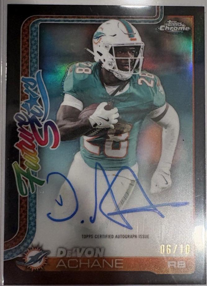 De'Von Achane [Black Refractor] #FSA-DA