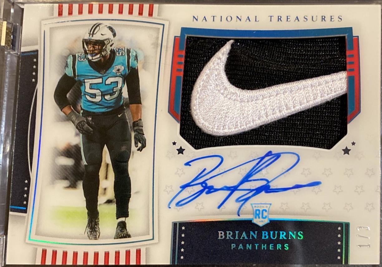 Brian Burns [Patch Autograph Stars & Stripes] #201