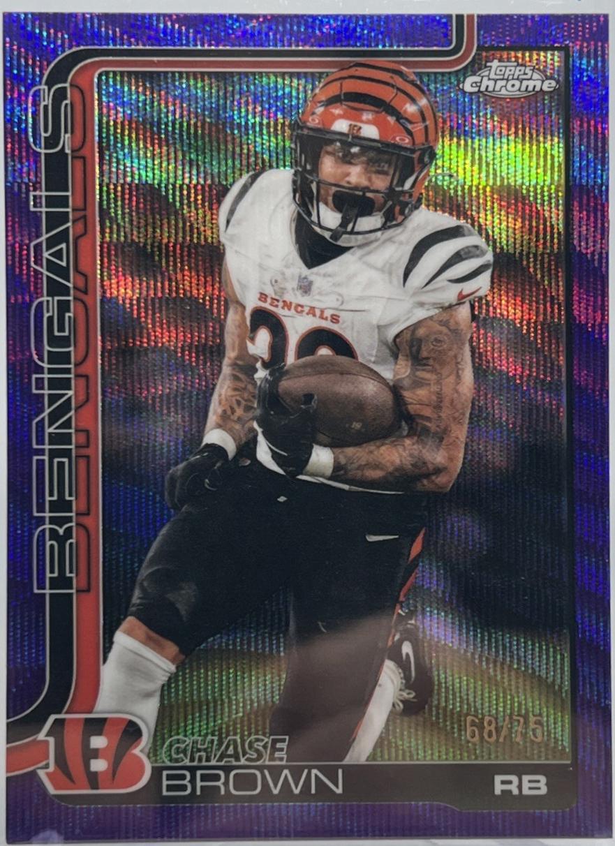 Chase Brown [Purple Wave Refractor] #62