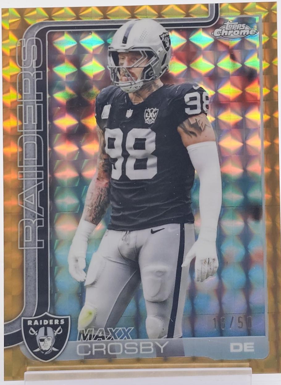 Maxx Crosby [Gold Geometric Refractor] #180