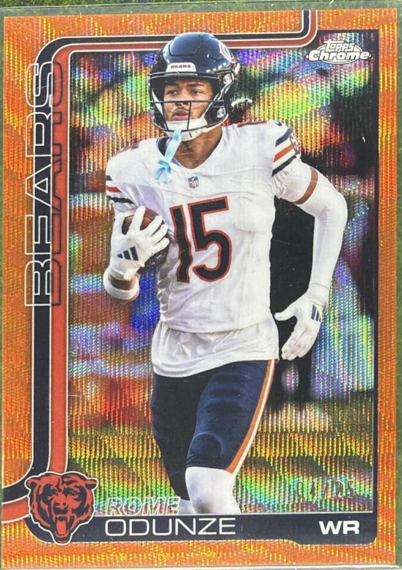 Rome Odunze [Orange Wave Refractor] #49