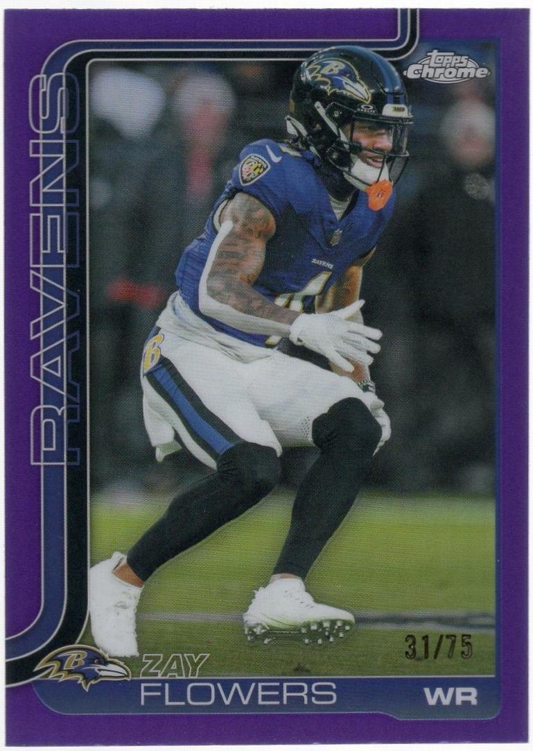 Zay Flowers [Purple Refractor] #22