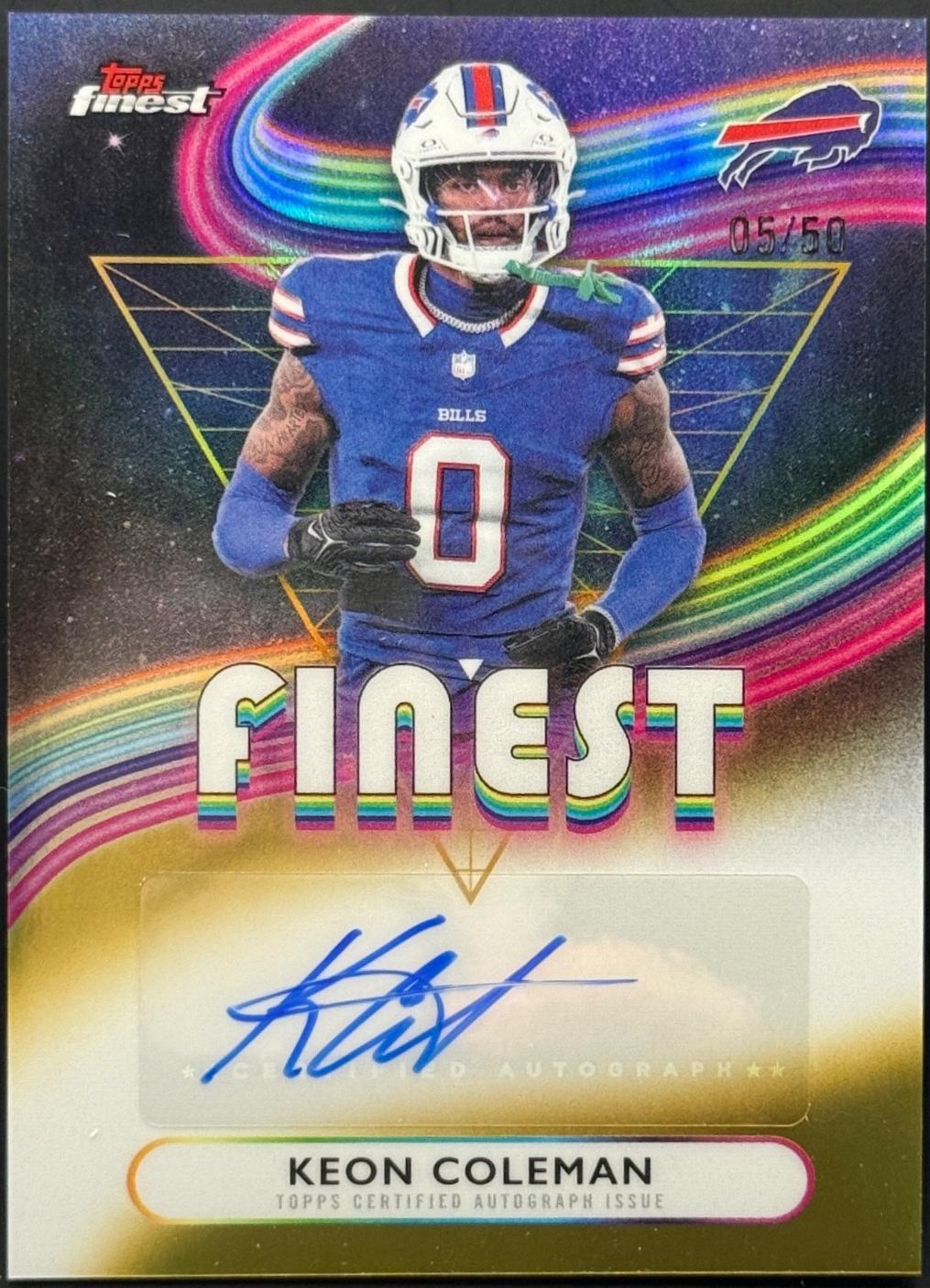 Keon Coleman [Gold Refractor] #FA-KC