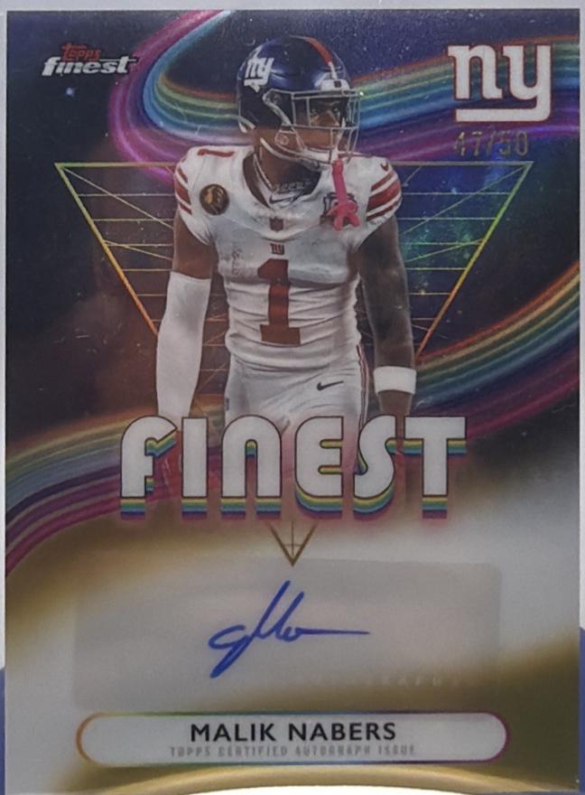 Malik Nabers [Gold Refractor] #FA-MN