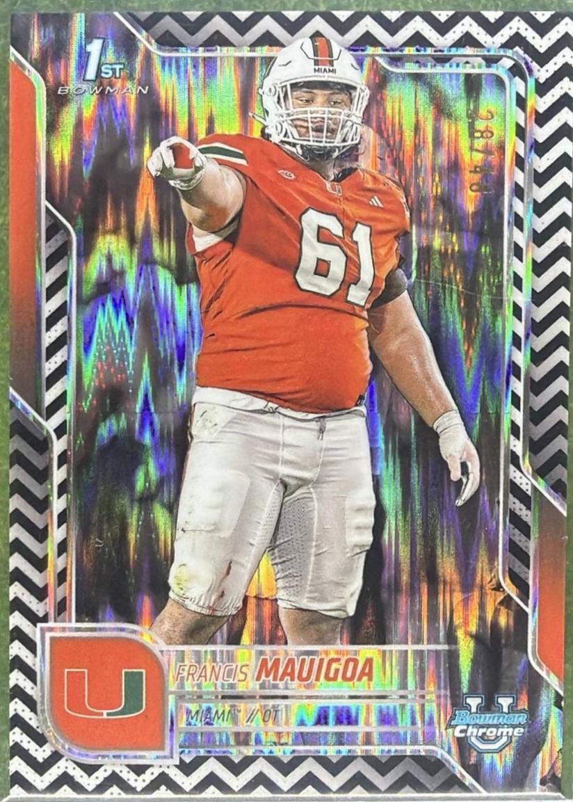 Francis Mauigoa [Black White Stealth Refractor] #29