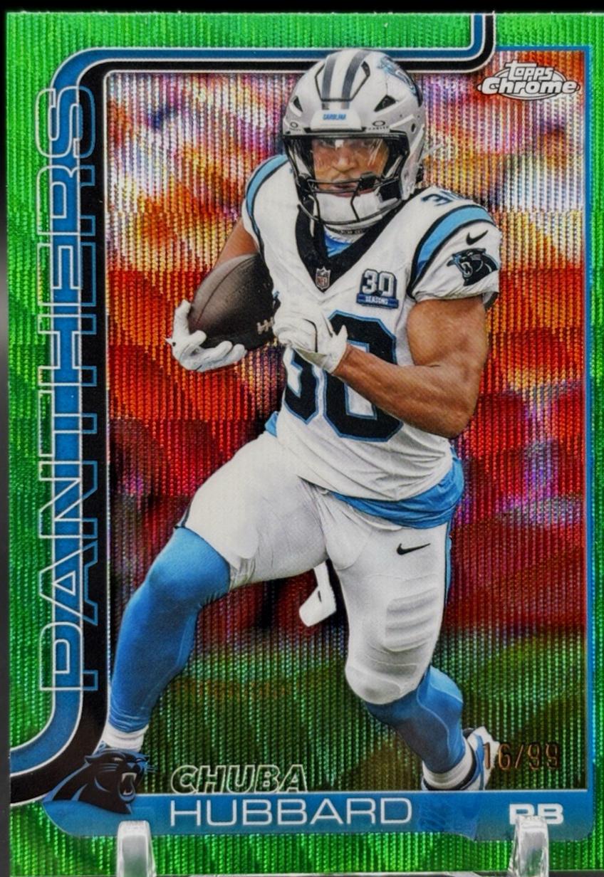 Chuba Hubbard [Green Wave Refractor] #42