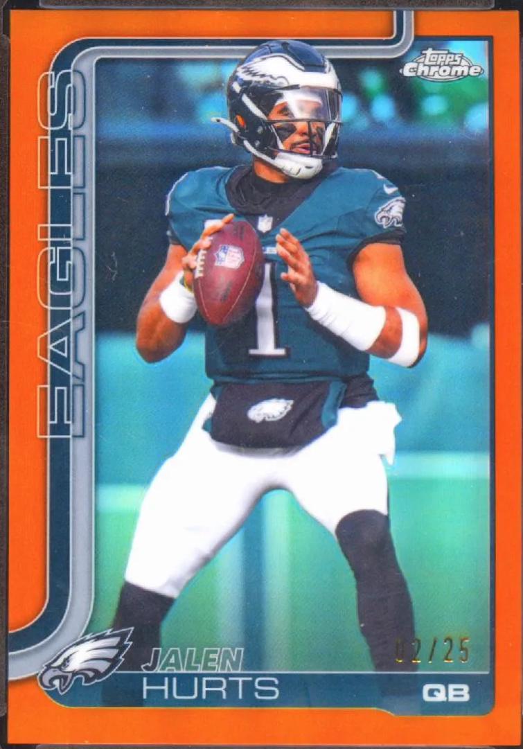 Jalen Hurts [Orange Refractor] #247