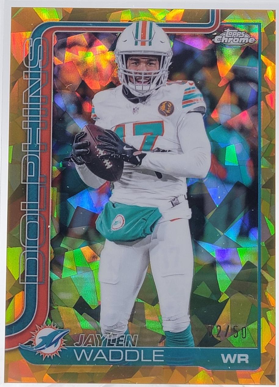 Jaylen Waddle [Leather Gold] #186