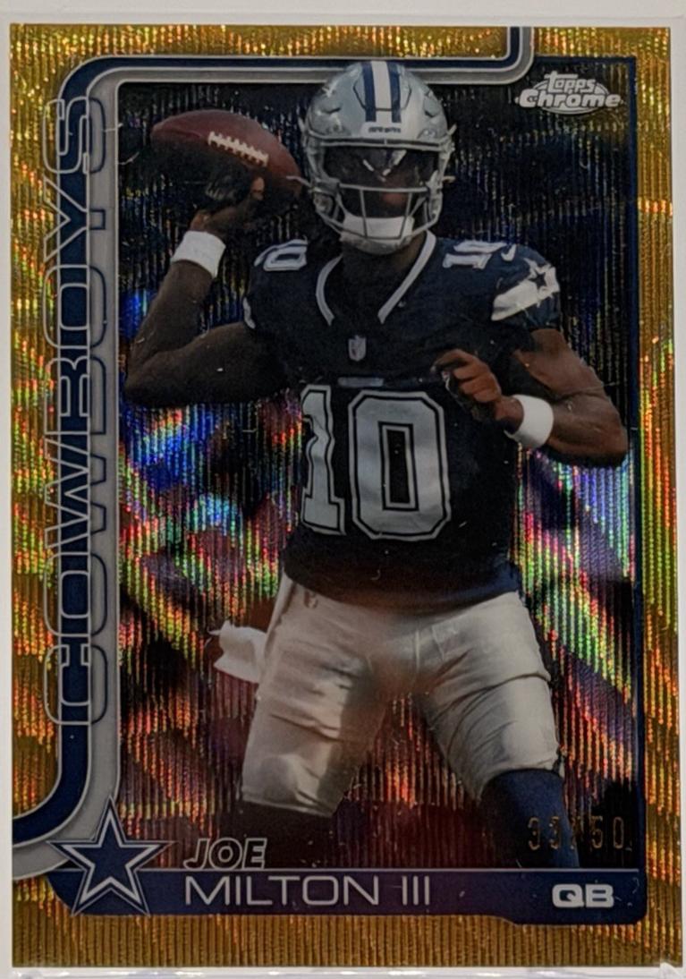 Joe Milton III [Gold Wave Refractor] #85