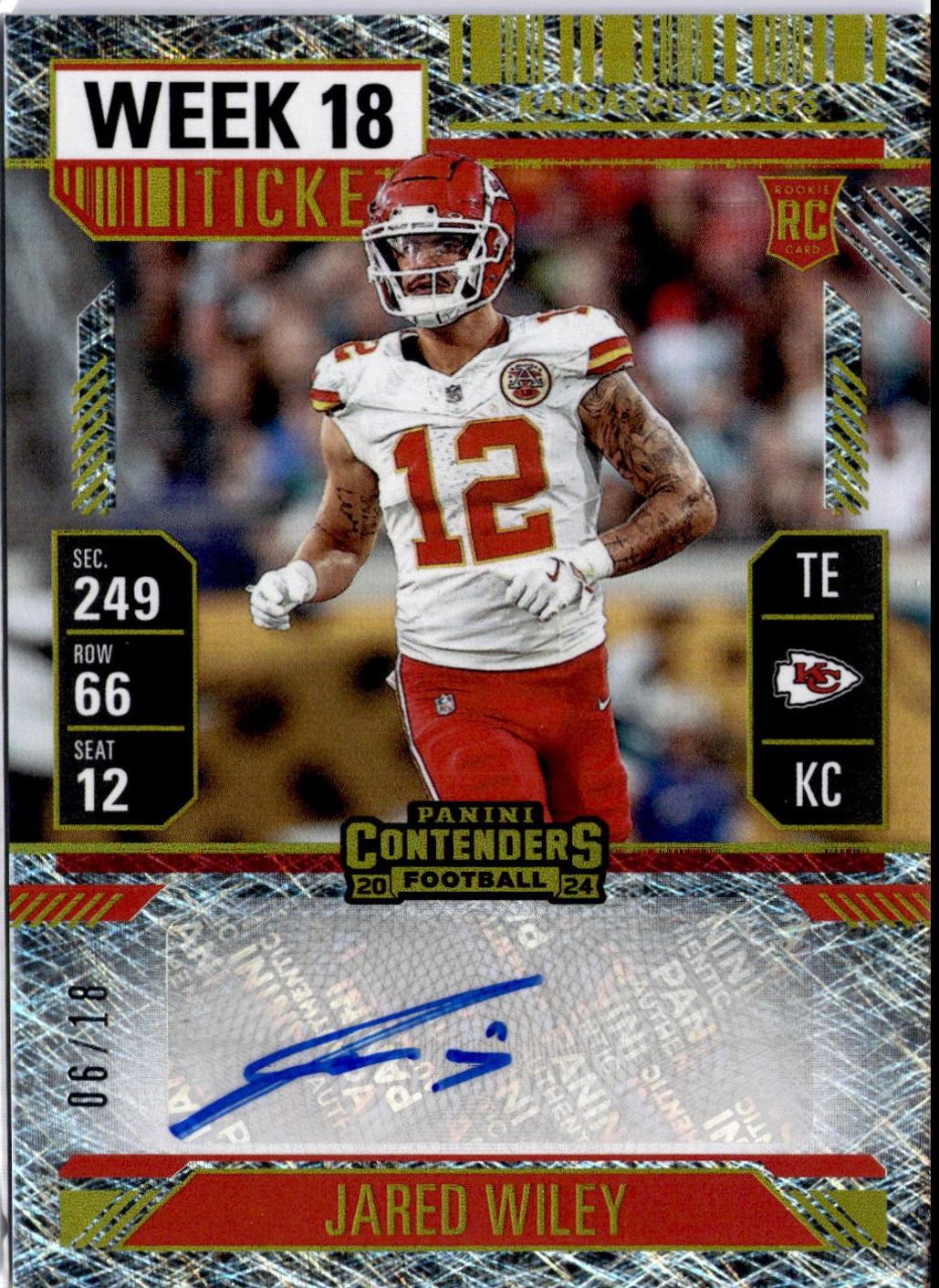Jared Wiley [Week 18 Autograph] #187