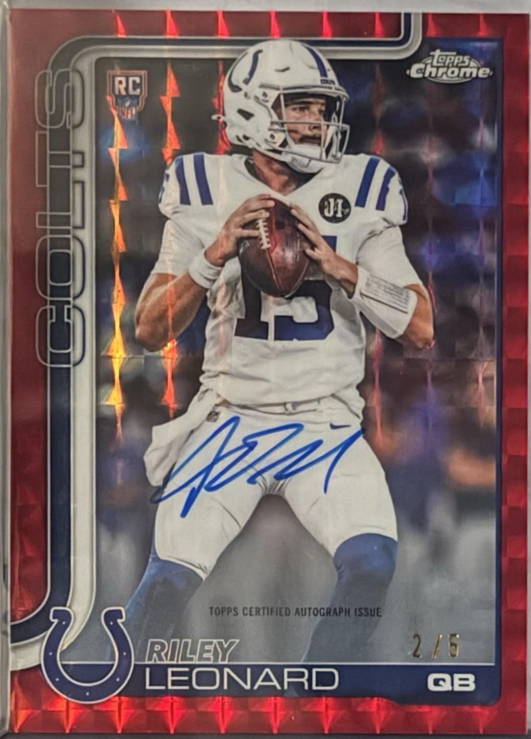 Riley Leonard [Red Geometric Refractor] #RA-RL