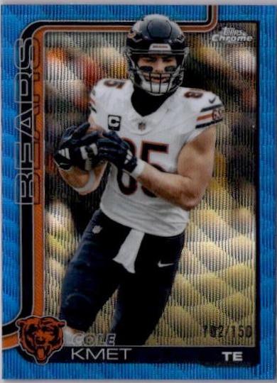 Cole Kmet [Blue Wave Refractor] #51