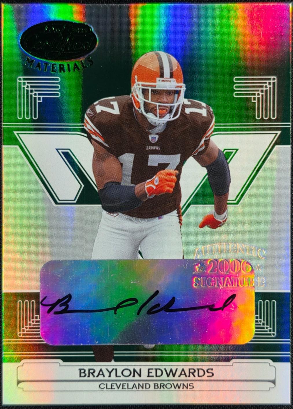 Braylon Edwards [Mirror Emerald Autograph] #36
