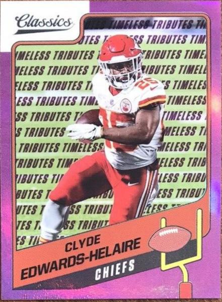 Clyde Edwards Helaire [Premium Edition Timeless Tributes Purple] #94