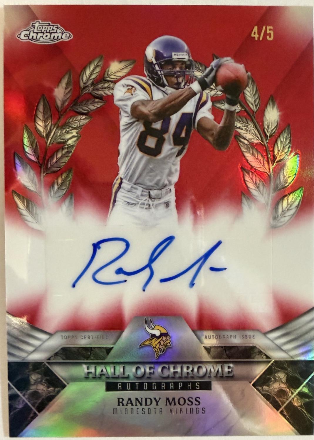 Randy Moss [Red Geometric] #HOCA-RM