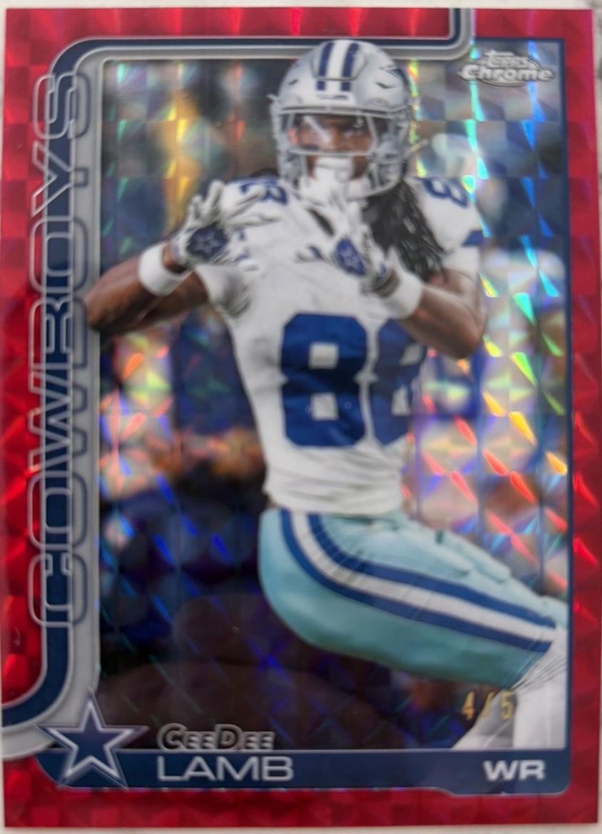 CeeDee Lamb [Red Geometric Refractor] #76