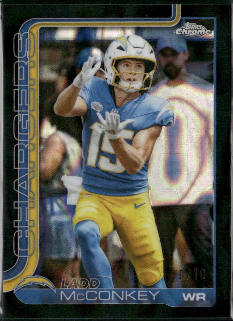 Ladd McConkey [Black Refractor] #156