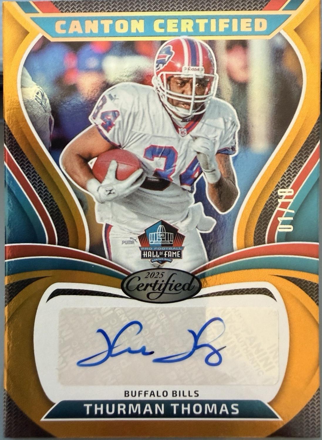 Thurman Thomas [Mirror Gold] #CAN-TTH