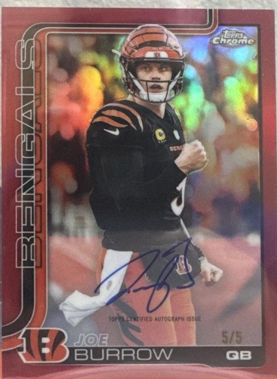 Joe Burrow [Red Wave Refractor] #BA-JB