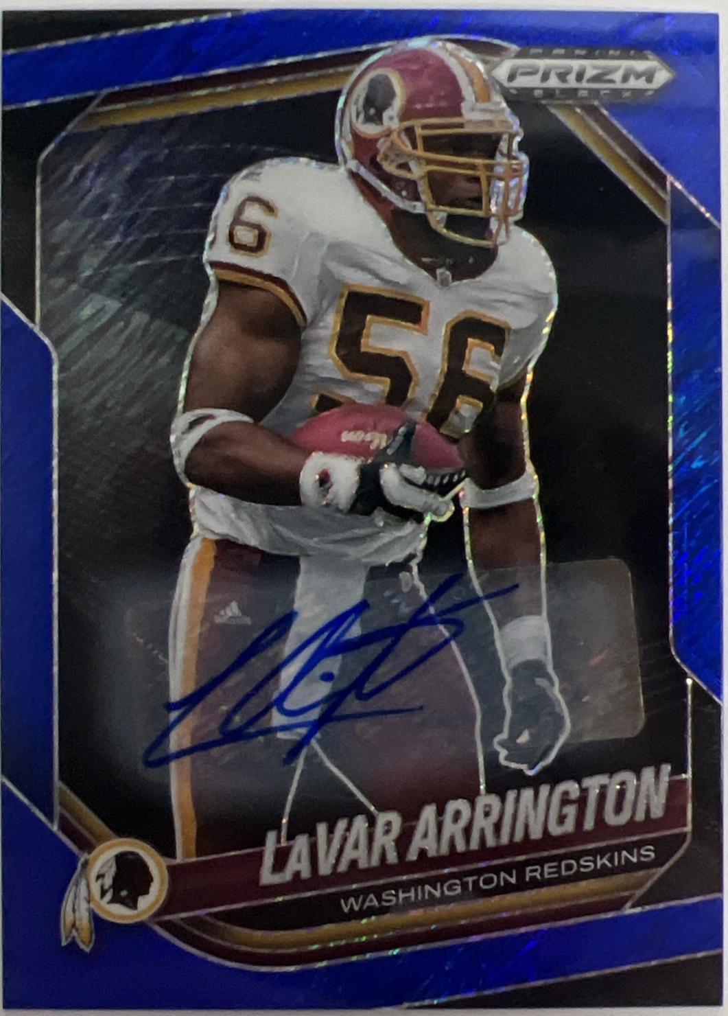 LaVar Arrington [Autograph Blue Shimmer] #150