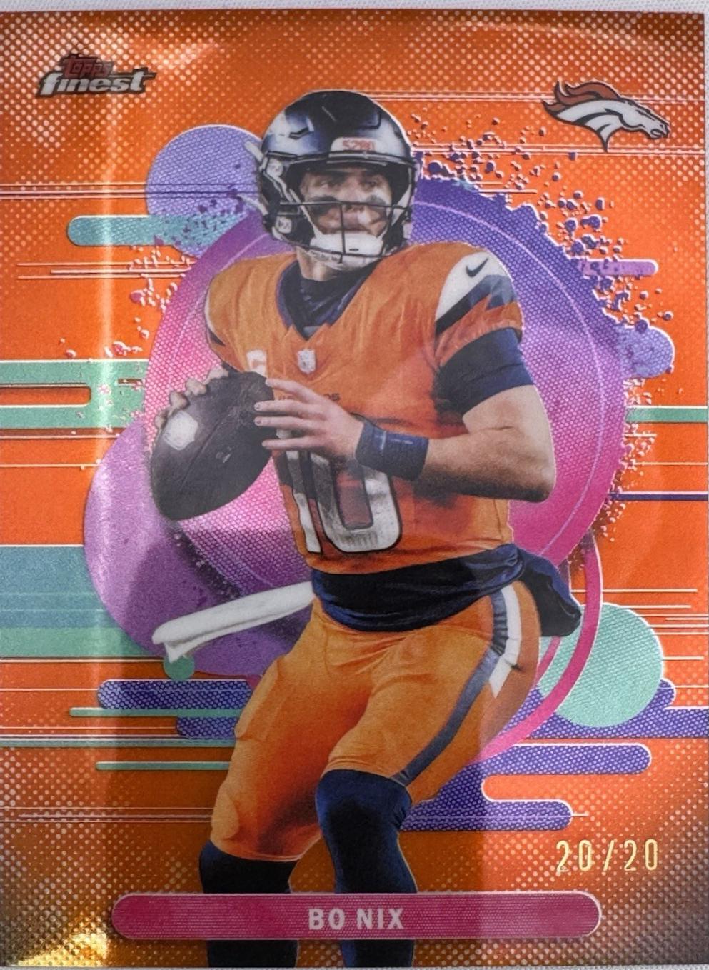 Bo Nix [Orange Refractor] #130