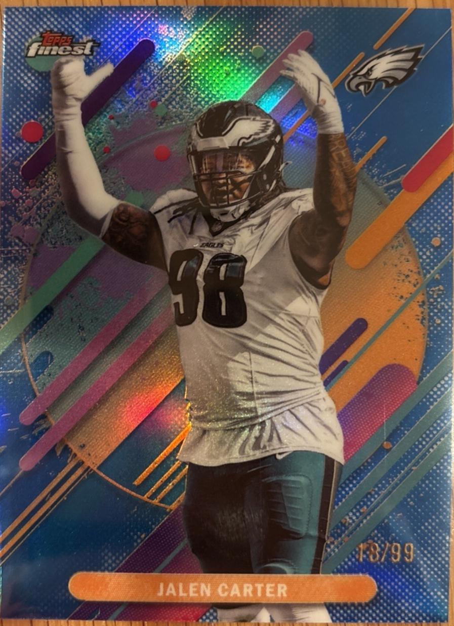Jalen Carter [Blue X-Fractor] #190