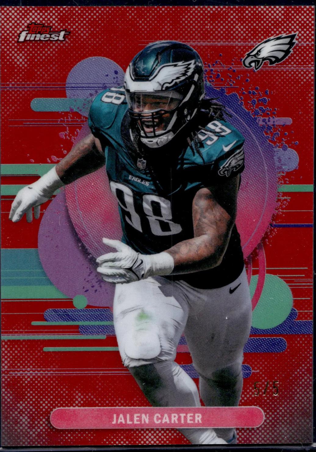 Jalen Carter [Red Geometric] #190