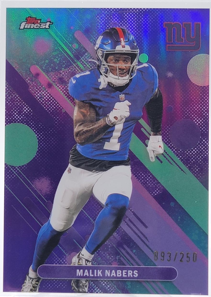 Malik Nabers [Purple Refractor] #91