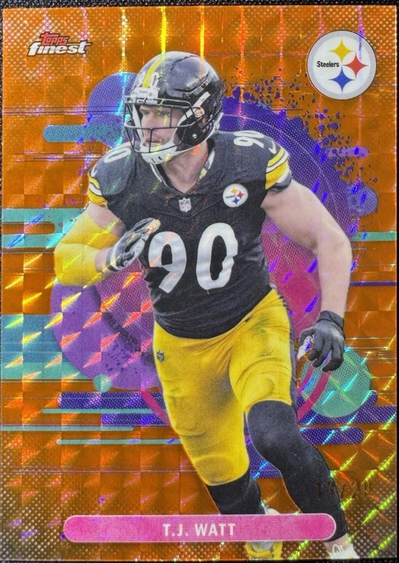 T.J. Watt [Orange Geometric] #189