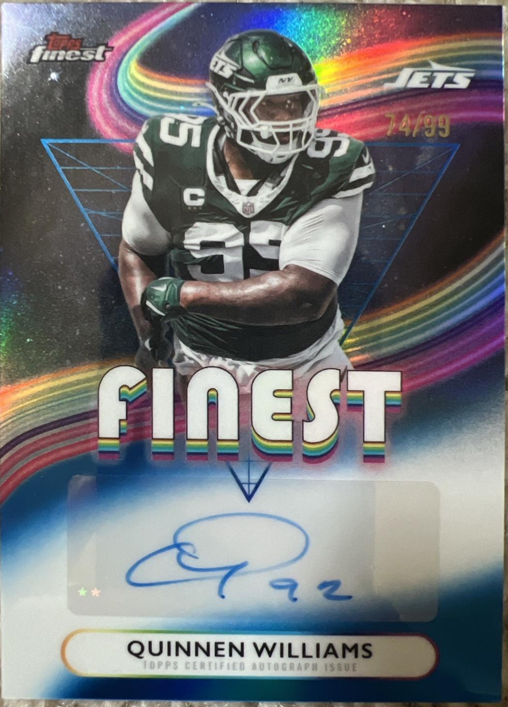 Quinnen Williams [Blue Refractor] #FA-QW