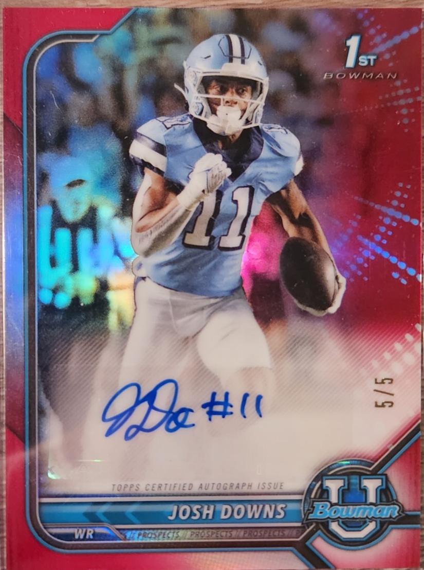 Josh Downs [Red Refractor] #BCPA-JDO