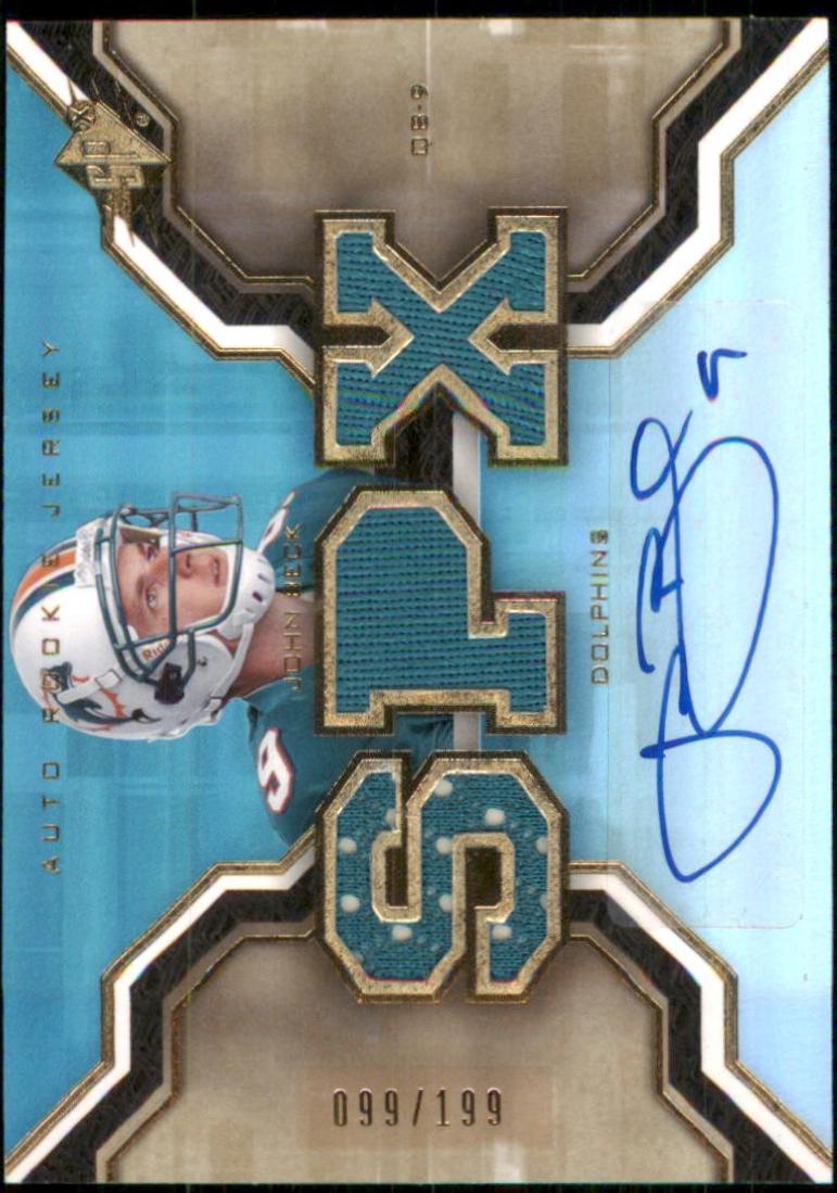 John Beck [Signed Jersey Gold] #202