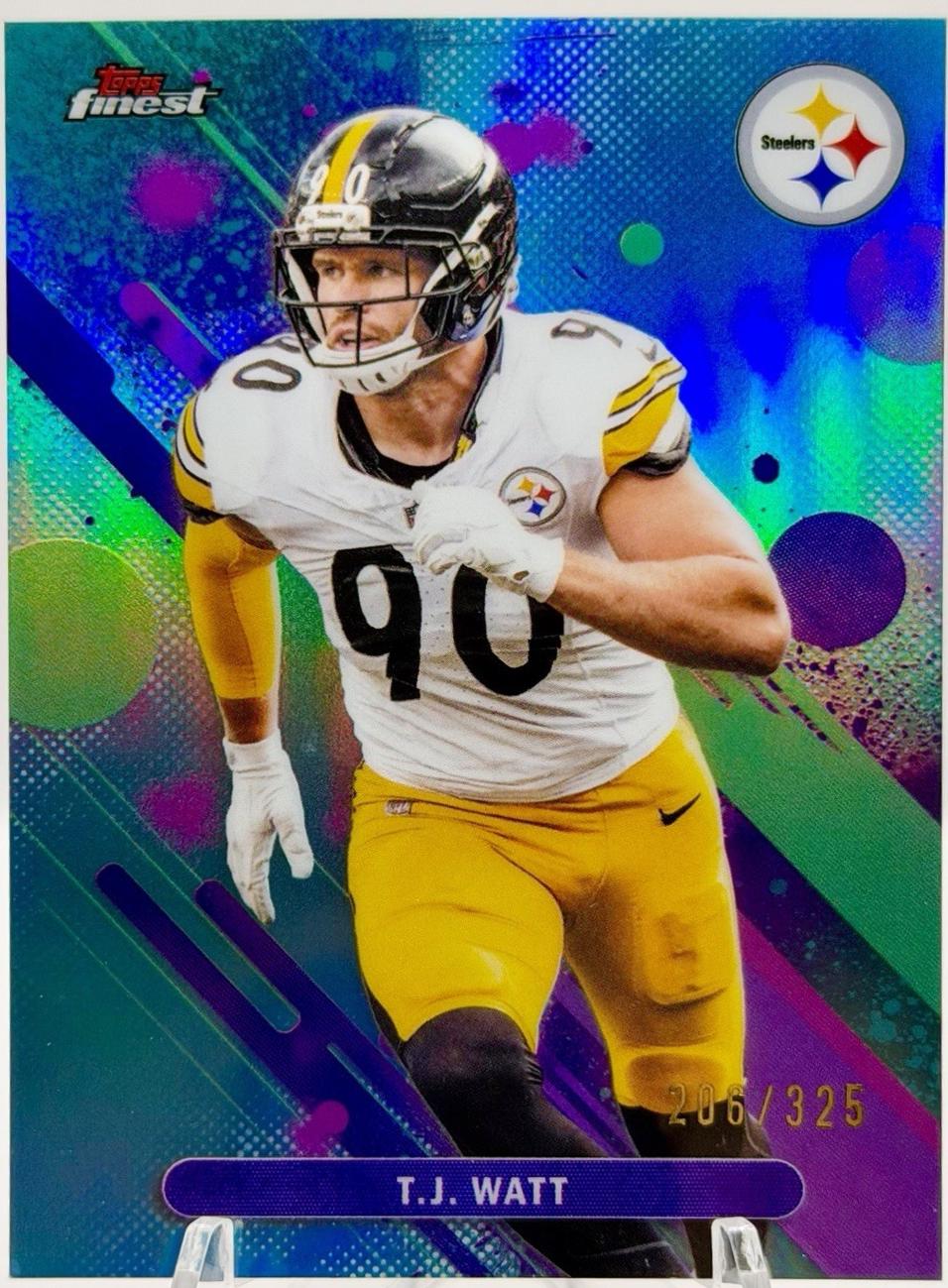 T.J. Watt [Sky Blue Refractor] #99