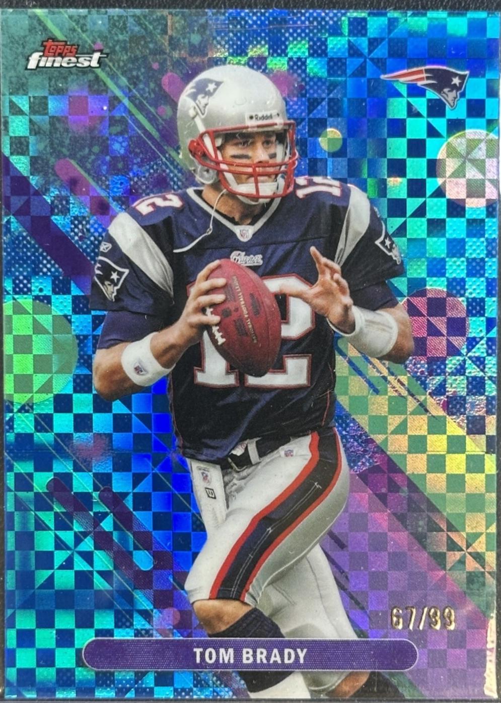 Tom Brady [Blue X-Fractor] #100