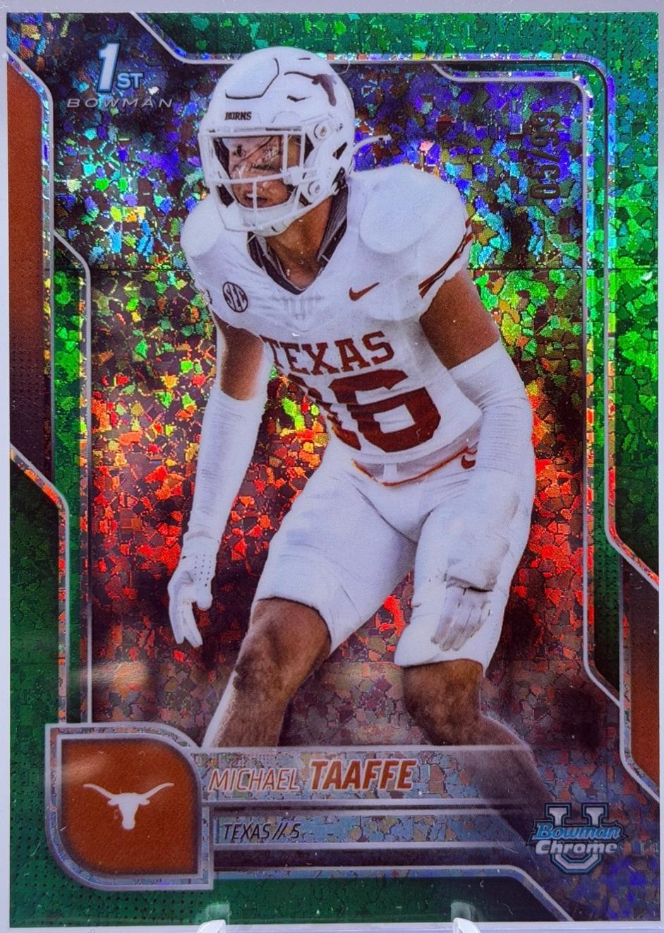 Michael Taaffe [Green Mini-Diamond Refractor] #100