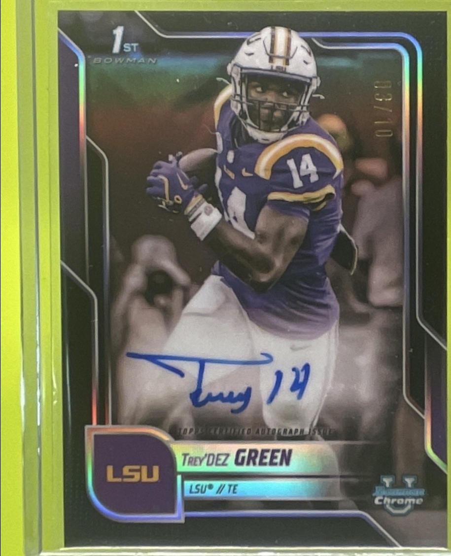 Trey'Dez Green [Black Refractor] #BCA-TDW