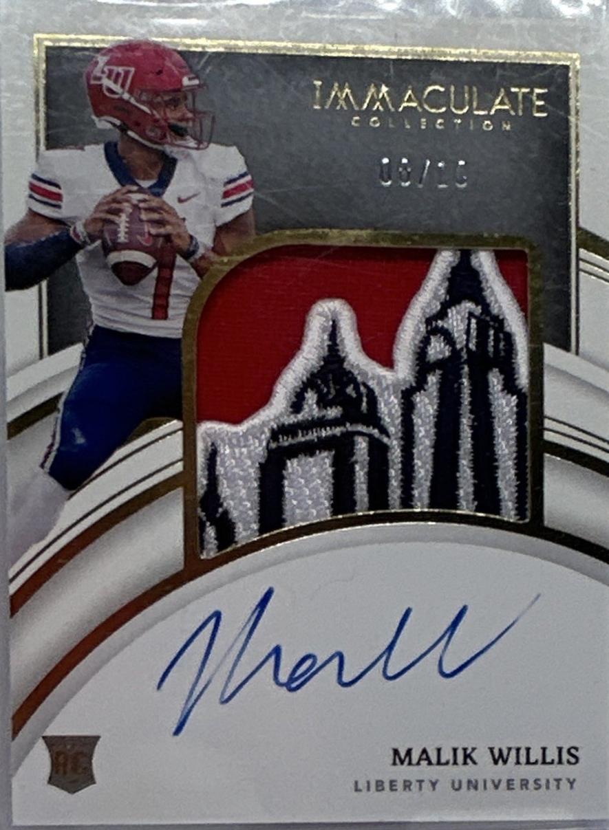 Malik Willis [Patch Autograph Gold] #52