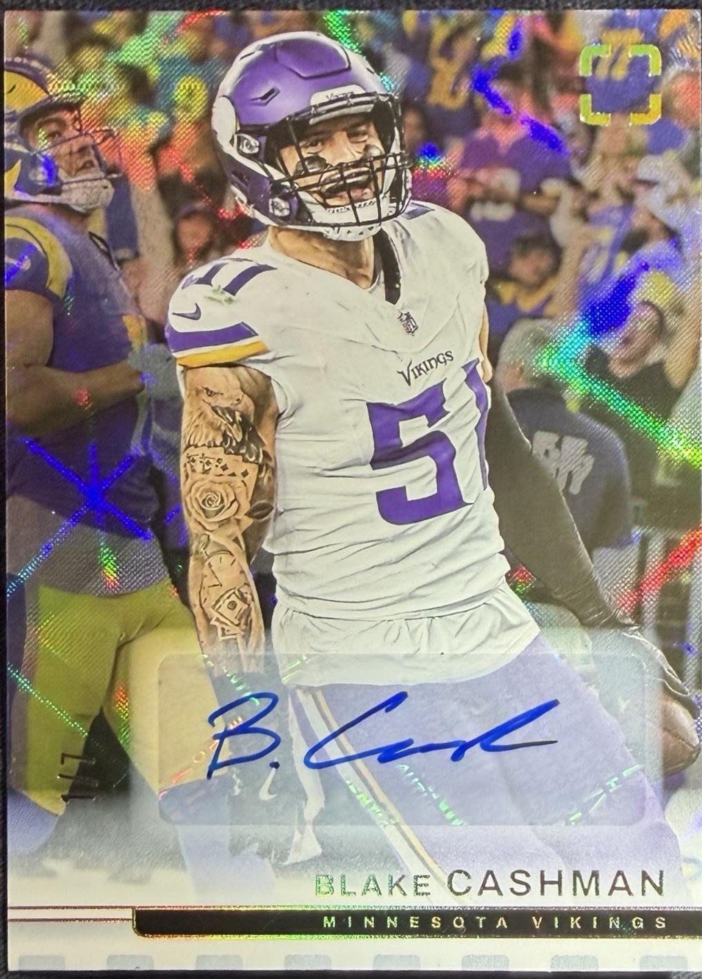 Blake Cashman [White Autograph] #74