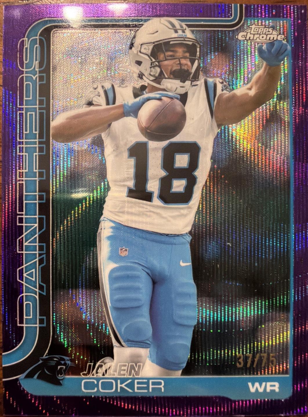 Jalen Coker [Purple Wave Refractor] #39