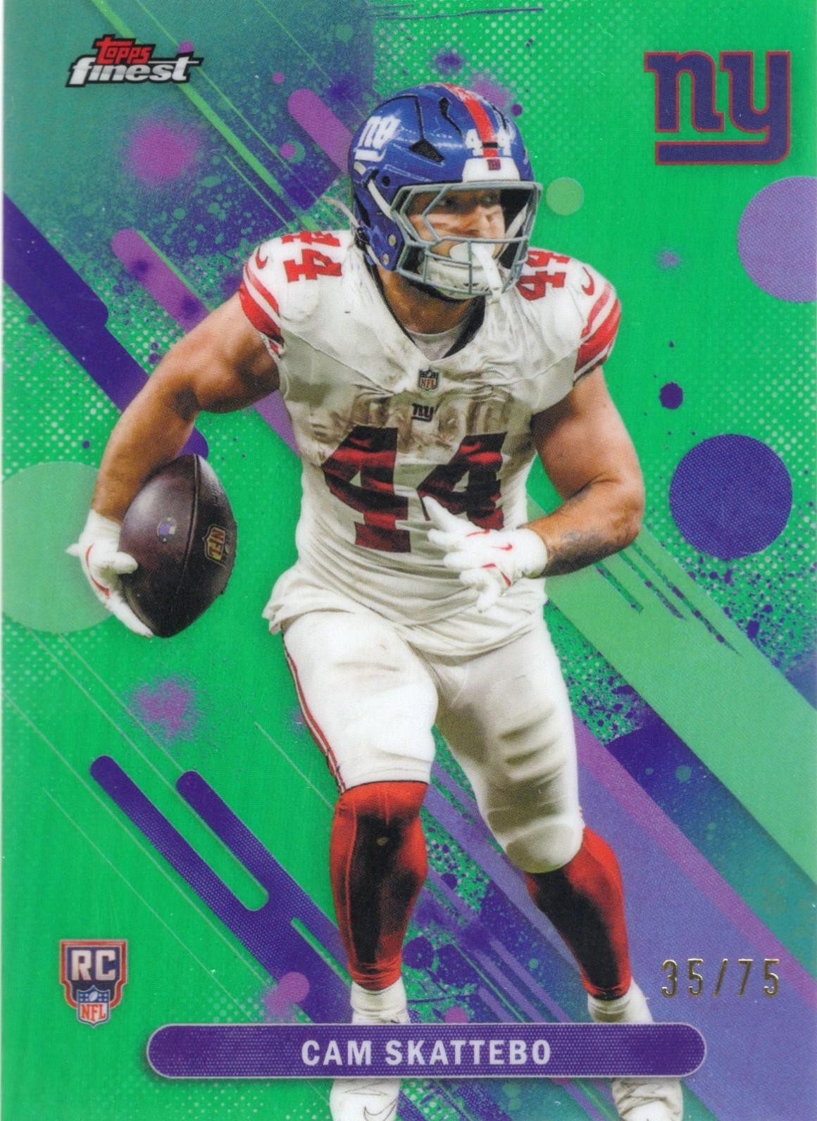 Cam Skattebo [Green Refractor] #18