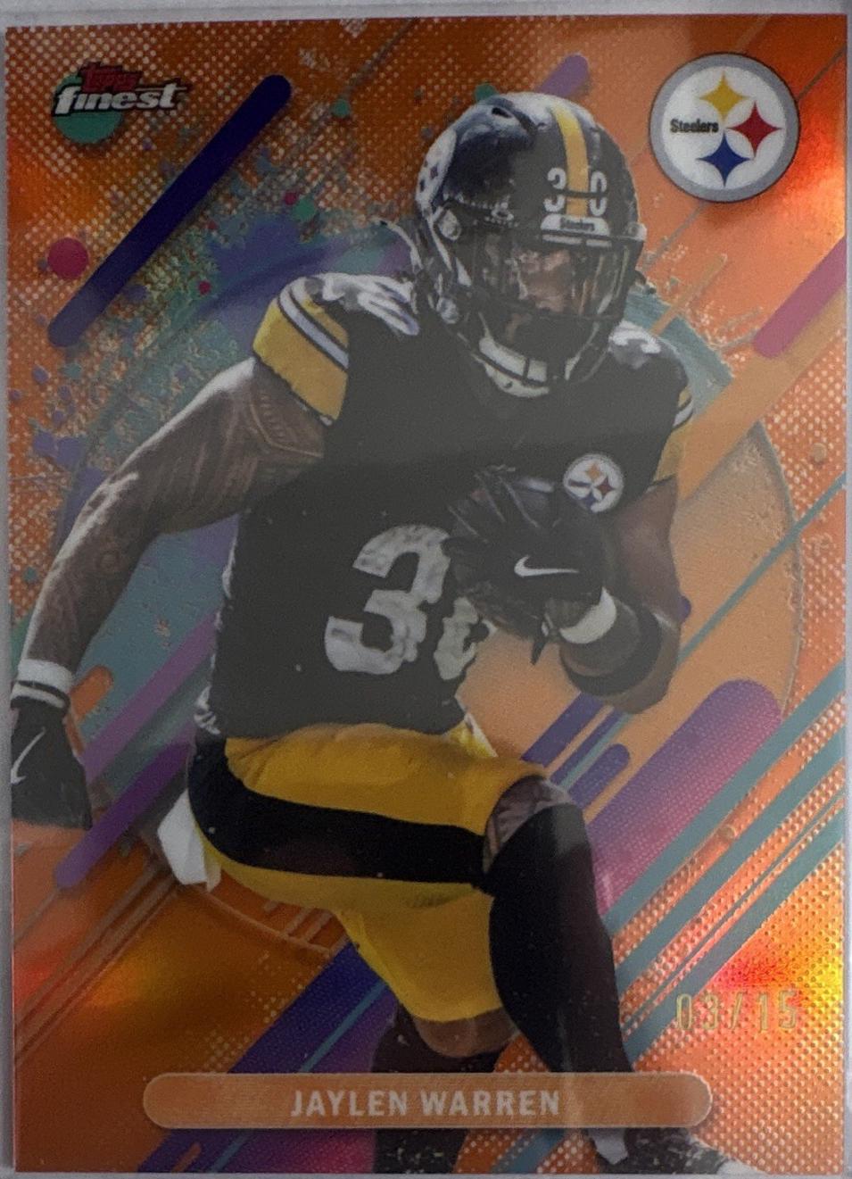 Jaylen Warren [Orange Geometric] #256