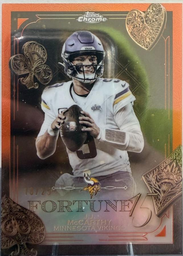 J.J. McCarthy [Orange Refractor] #F15-18