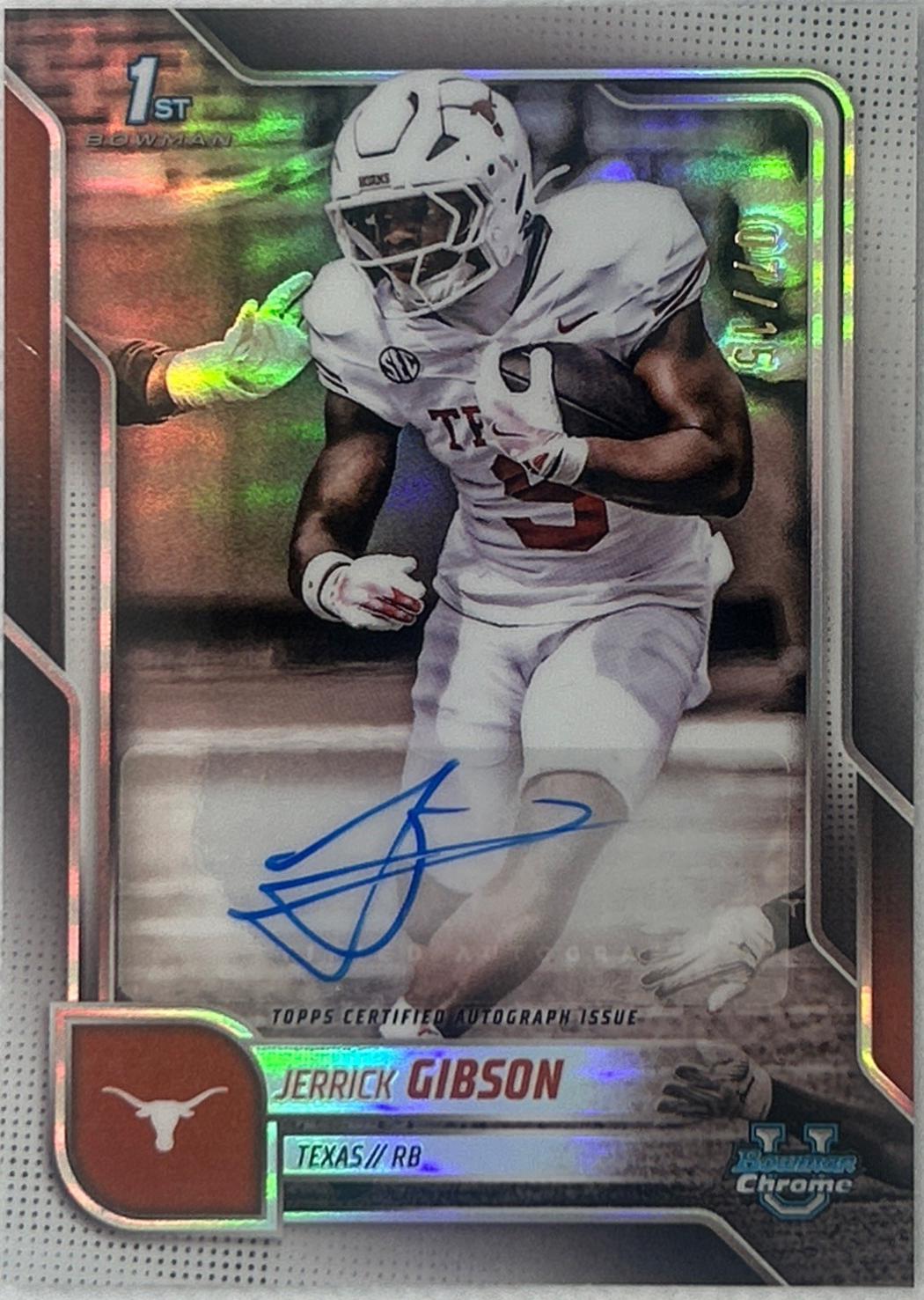 Jerrick Gibson [White Refractor] #BCA-JG