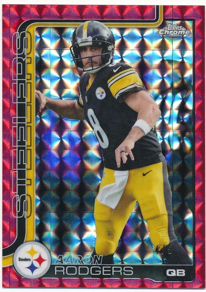 Aaron Rodgers [Red Geometric Refractor] #255