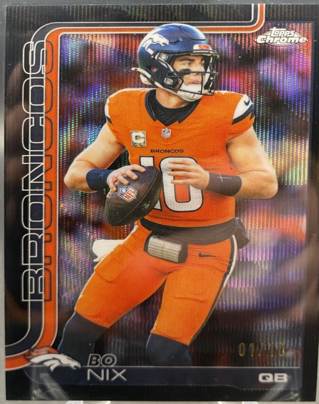 Bo Nix [Black Wave Refractor] #88