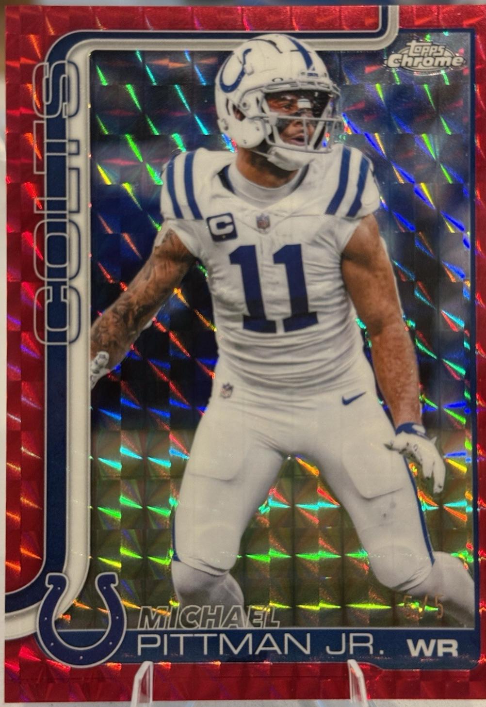 Michael Pittman Jr. [Red Geometric Refractor] #126