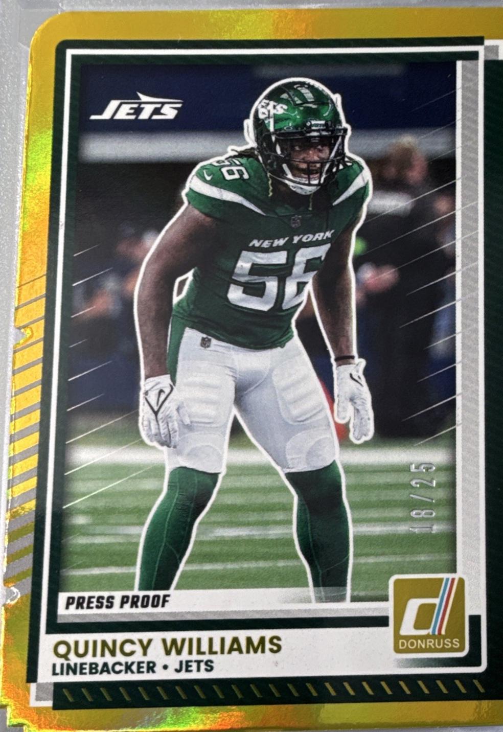 Quincy Williams [Press Proof Gold Die-Cut] #157