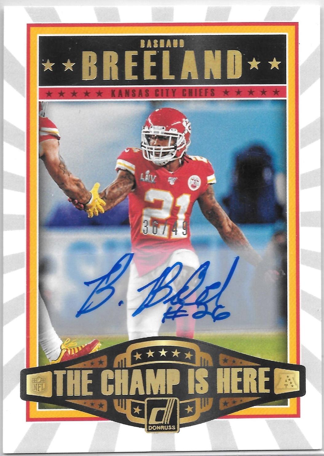 Bashaud Breeland [Autograph] #CH-BB